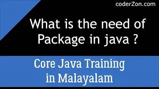 What is need of package in Java ?