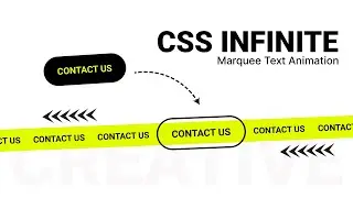 CSS Infinite Scrolling Text Button Animation | HTML CSS Tutorial