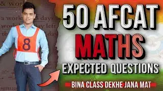 50 Expected Maths Question for AFCAT 2 2024 | AFCAT 2 2024 Maths .