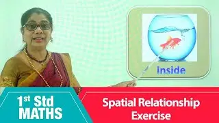 1st Std Maths | Spatial Relationship exercise | Mathematics Class -1 | Maths for beginners Part-121