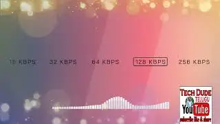 16 vs 32 vs 64 vs 128 vs 256 KBPS MUSIC COMPARISON   SOUND QUALITY DIFFERENCE