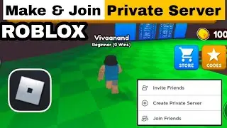 How to make private server in roblox for free - Join own your private server 2023