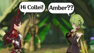 What happens if you talk to Collei as Amber?