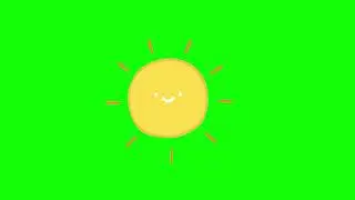 Green Screen Animated Sun | Free Download