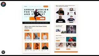 Fashion E-commerce website UI using Figma  | Landing Page Design Tutorial 2023