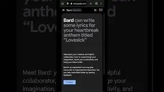 Google Bard AI | ChatGPT's Competitor | Free to use | #shorts