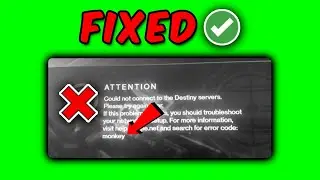 Destiny 2 Error Code Monkey: How to Fix Destiny 2 Error Code Monkey