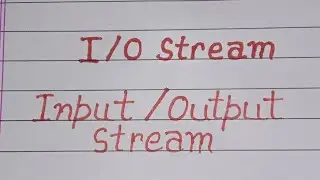 What is I/O stream? Input/output stream functions? I/O stream in C++.  #stream #c++ @simanstudies