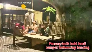 ngakak😂!! prank pocong ngerjain orang tidur sampai loncat ke pohon || funniest ghost trap