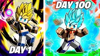 I Played Minecraft Dragon Block C As GOGETA For 100 DAYS… This Is What Happened