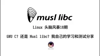 Linux头脑风暴第18期——glibc还是musl？我的学习分享