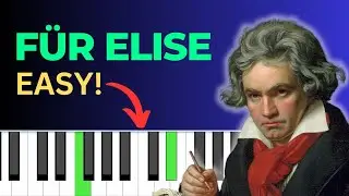 EASY! Fur Elise - Beethoven  | Piano Tutorial | BEGINNER