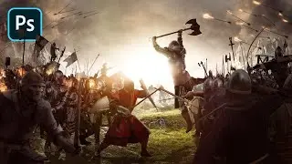 Create an EPIC Medieval Battle Scene in Photoshop