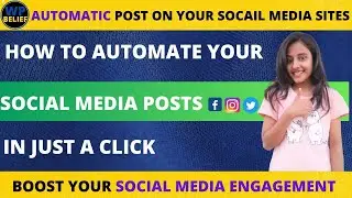 How To Automate Social Media Posts || Social Media Posts Scheduler✔✔