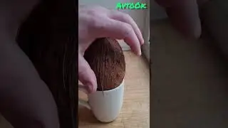 Как открыть кокос? How to open a coconut? #coconut