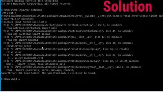 [SOLVED] How to solve ImportError:DLL load failed: The specified module could not be found