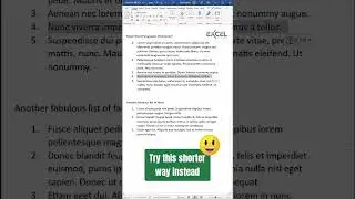 Shortcuts To MOVE Paragraph In WORD #shorts