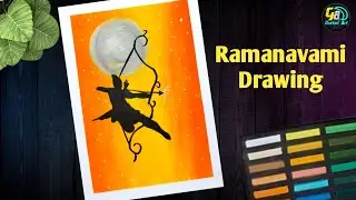 Lord Shree Ram Drawing / Shree Ram Drawing with Soft Pastel / Step by Step #ram