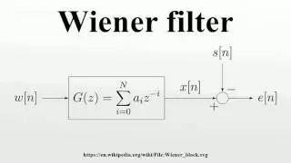 Wiener filter