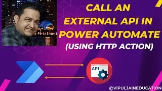 Call an external API using Power Automate