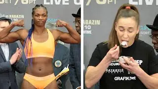 CLARESSA SHIELDS VS IVANA HABAZIN - FULL WEIGH IN AND FACE OFF VIDEO I SHOWTIME BOXING