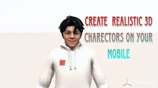 Create Realistic 3d Charectore On Your Mobile || #prisma3dtutorial #3dmodeling #prisma3d