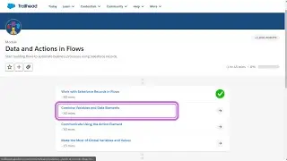 Combine Variables and Data Elements || Data and Actions in Flows