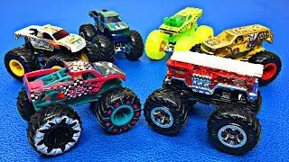2019 Hot Wheels Monster Trucks for Kids | Learn Monster Truck Names & Colors | Fun Organic Learning
