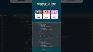 How to make Responsive Card Slider using HTML, CSS & JavaScript