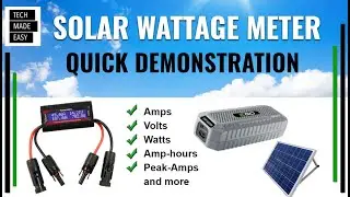 Solar Wattage Meter and Power Analyzer Quick Demo by Powerwerx