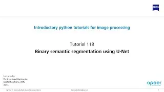 Tutorial 118 - Binary semantic segmentation using U-Net (in Keras)