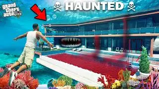 GTA 5 : Franklin Discovered An Underwater Haunted House GTA 5 !