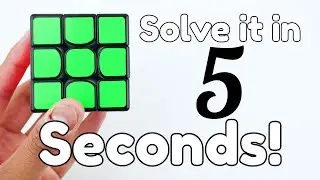 How to Solve a Rubik's Cube in 5 Seconds! (EASY)