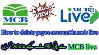 How to delete payee account in MCB live 