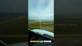 Посадка в Южной Корее на самолёте #airbus