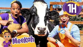 Meekah and Blippi's Farm Animal Fun! | Educational Videos for Kids | Blippi and Meekah Kids TV