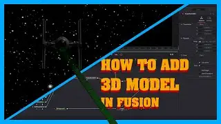 How to import 3d model in davinci resolve and Get a tie fighter in your project