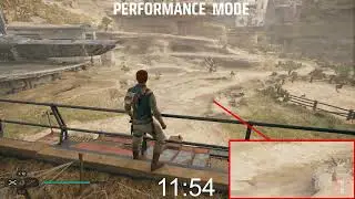 Star Wars Jedi Survivor  - Quality vs Performance Mode Texture Loading Comparison (PS5)