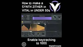 How to make a SYNTH ZITHER in VITAL in UNDER 50s... | How to VITAL