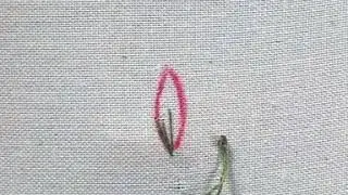 Easy Leaf Embroidery. Thread Painting Tutorial