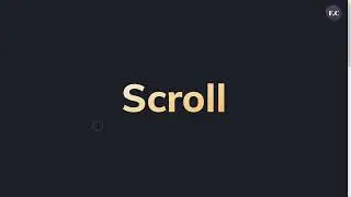 Scroll website animation | cursor animation | free Source Code | cursor design in html | #css