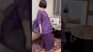 Батист из 100% крапивы цвет Баклажан для платьев, брюк туники и др. Шьем из натуральных тканей 💞