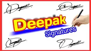 ✅ Deepak name signature style | D signature style | Signature style of my name