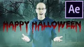 DRIPPING BLOOD Halloween Horror Title - After Effects Tutorial