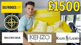 HUGE Designer/Luxury SELFRIDGES Haul & Try On (Balenciaga, Kenzo, Reiss, Stone Island + More)