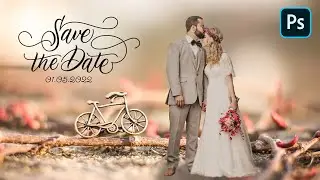 Save the Date Image /Wedding Editing | Something New 2022 | Photoshop Hindi