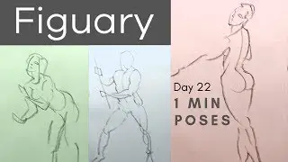 Figuary Day 22: How to do 1 MINUTE Poses