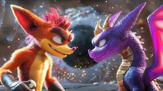 CRASH fell into a BLACK HOLE and ended up in the SPYRO DRAGON UNIVERSE causing a COLLAPSE in TIME