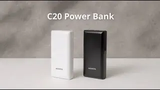 ADATA C20 Power Bank - Robust Power for 3-Device Charging