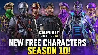 *NEW* All Season 10 Free Character skins! Free Captain Price & more! Season 10 Free skins COD Mobile